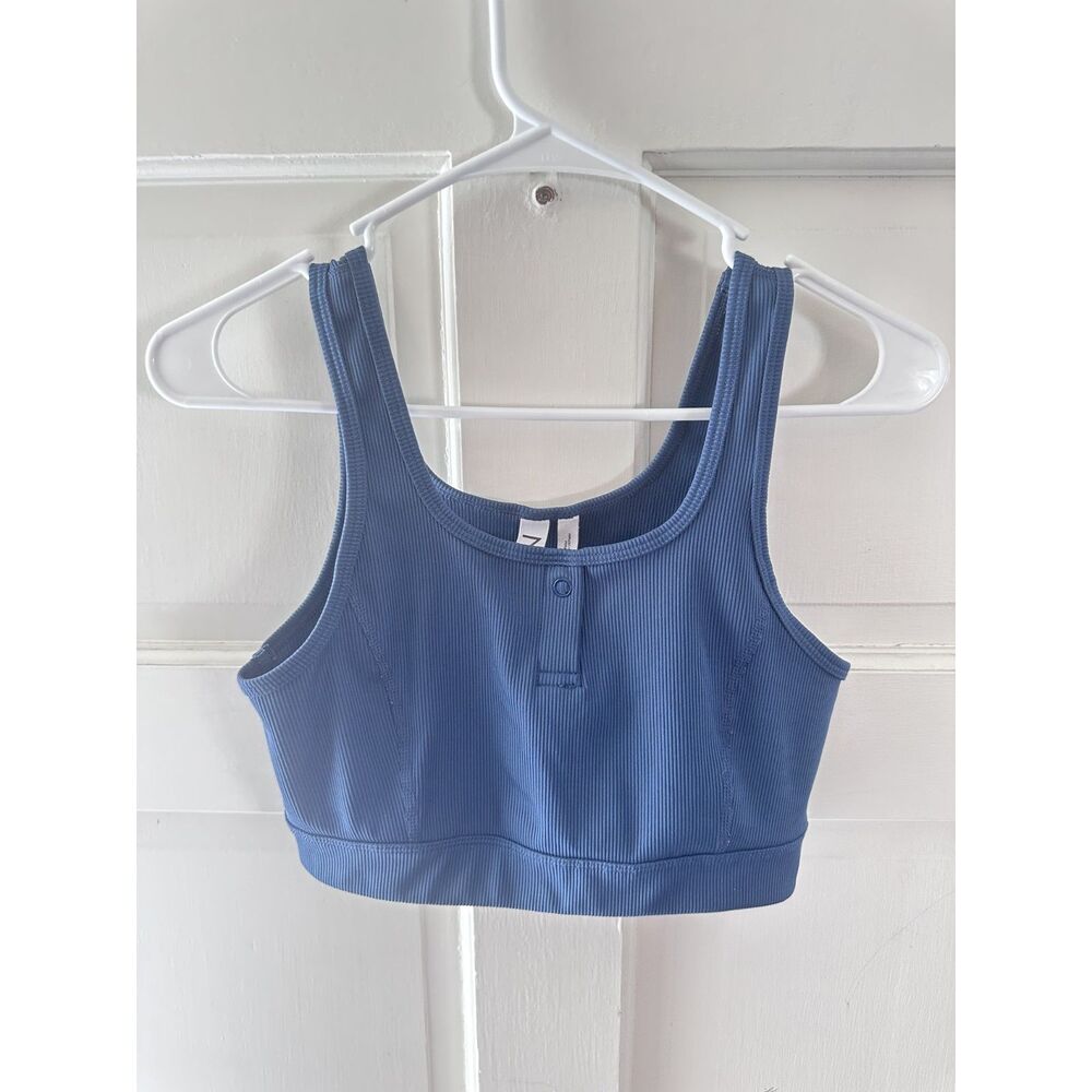 Z by Zella Womens Sports Bra Size Small Blue Athletic Workout Yoga Top